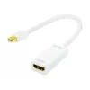 Videokabeladapter LOGILINK Mini DisplayPort auf HDMI Typ A CV0036A, 0,1 m, grau