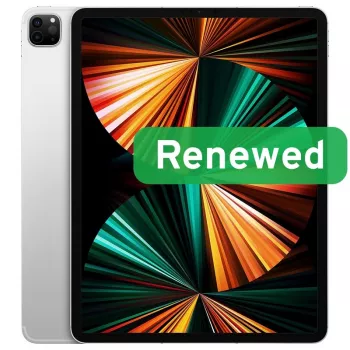 APPLE RENEWED | CPO | iPad Pro (2021) 6. Generation | 12,9 Zoll | M1 | 8 GB | 128 GB | Silber | iPad OS | 12 Monate Garantie