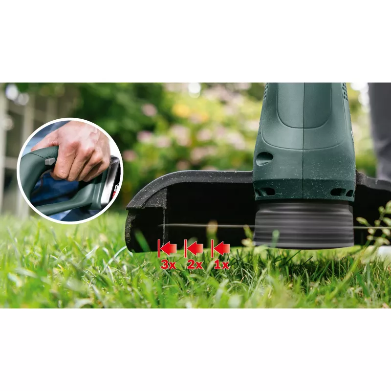 Akku-Rasentrimmer EasyGrassCut 18-260, 18 Volt (Grün/Schwarz, 2x Lithium-Ionen-Akku 2,0Ah, POWER FOR ALL ALLIANCE)