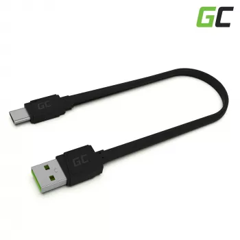 USB-A-auf-USB-C-Kabel Grün Cell KABGC03 — 0,25 m, Schwarz, 480 Mbit/s