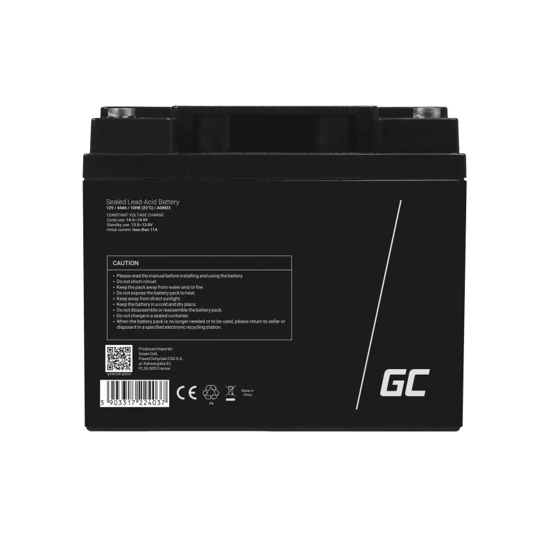 Green Cell AGM23 USV-Batterie Blei-Säure-Vlies (VRLA) 12 V 44 Ah