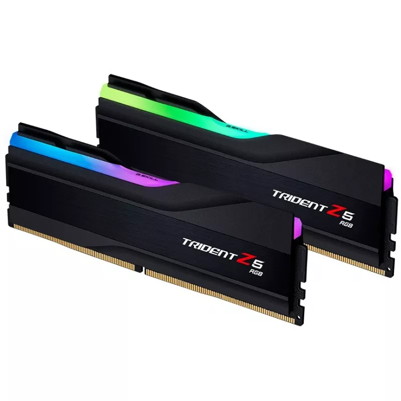 DIMM 32 GB DDR5-8000 (2x 16 GB) Dual-Kit, Arbeitsspeicher schwarz, F5-8000J3848H16GX2-TZ5RK, Trident Z5 RGB, INTEL XMP