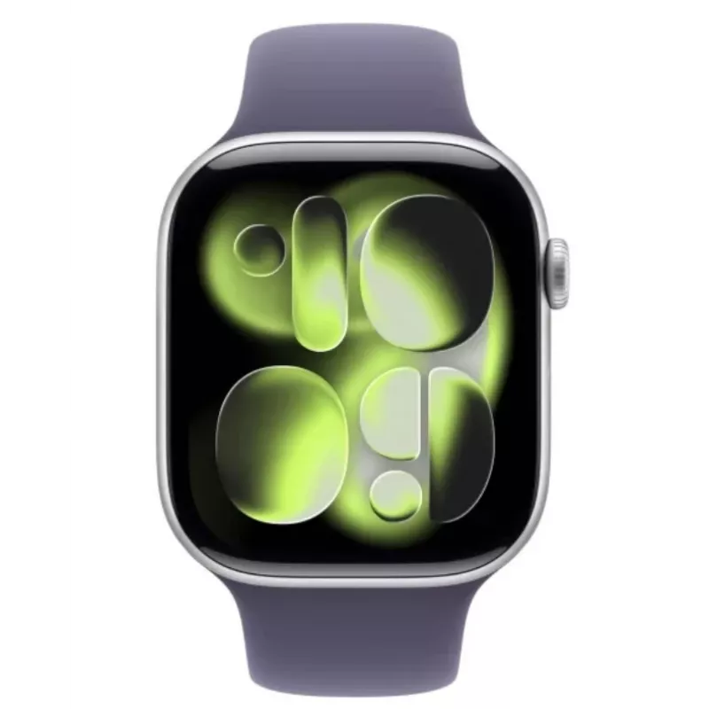 Watch Series 11 GPS 46mm Silber Aluminiumgehäuse mit Purple Fog Sportarmband - M/L