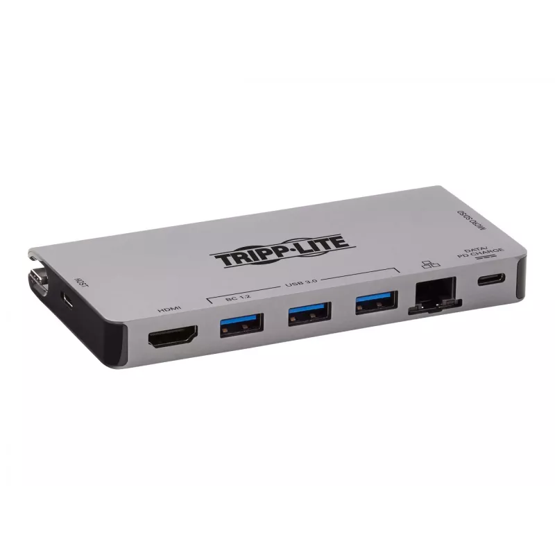 USB-C Dock - 4K HDMI, USB 3.2 Gen 1, USB-A Hub, GbE, Speicherkarte, 100W PD-Ladung, abnehmbares Kabel U442-DOCK5D-GY