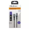 Qoltec Kabel USB 2.0 Typ C auf USB 2.0 Typ C 100W QC 3.0 PD 1m Schwarz