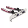 DeLOCK Mini PCIe-Karte Full-Size an 2 x Seriell RS-232 D-Sub 9-polig