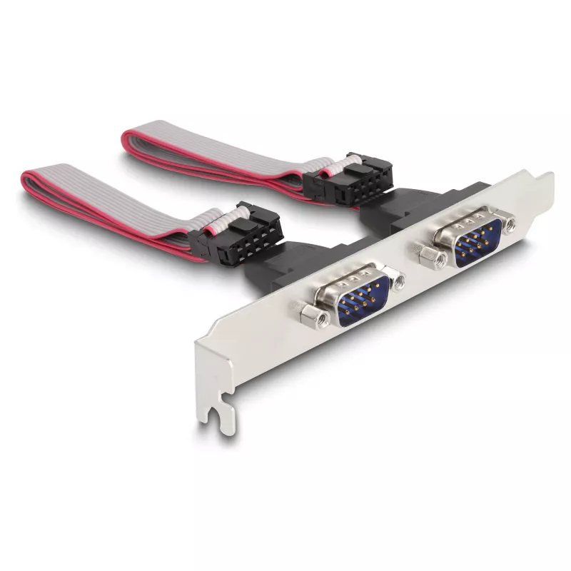 DeLOCK Mini PCIe-Karte Full-Size an 2 x Seriell RS-232 D-Sub 9-polig