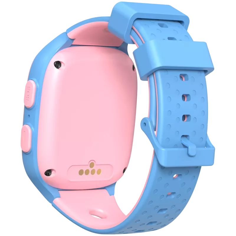 Canyon Kinderuhr ZEFIR KW-49 E-SIM 4G GPS WiFi Video Musik Spiele Englisch lernen, Pink&Blau