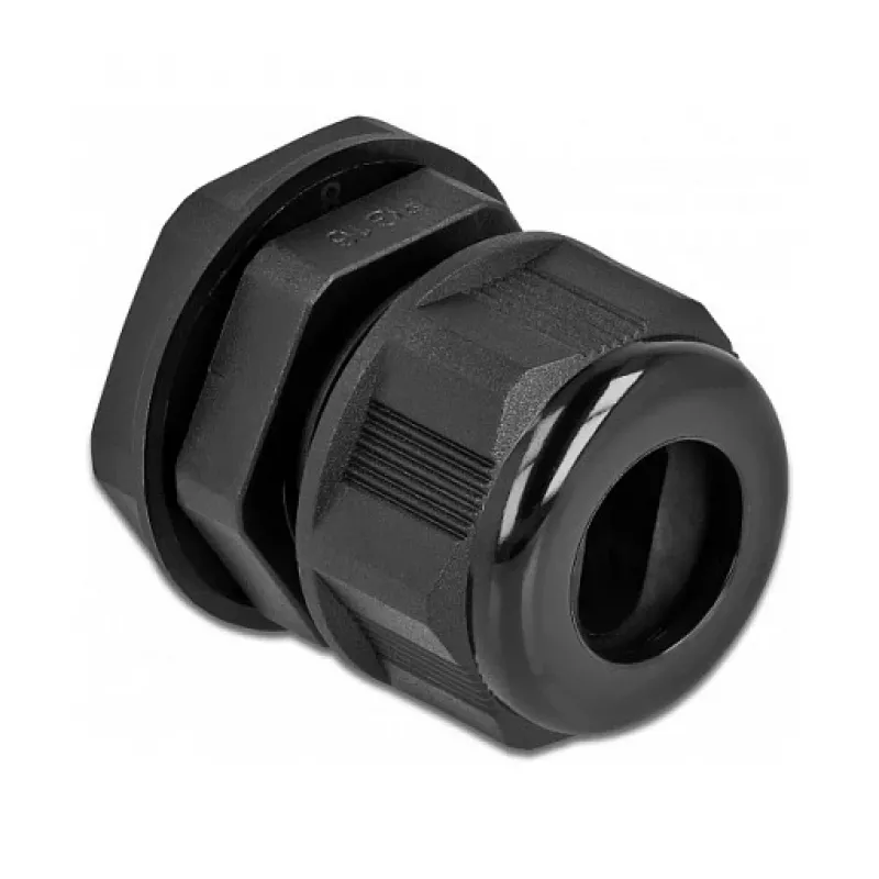 Kabeldurchführungstülle DeLOCK 60385 Schwarz Kunststoff 2 Stück