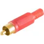 Cinchstecker ShiverPeaks 51400-RG — rot, vergoldete Kontakte