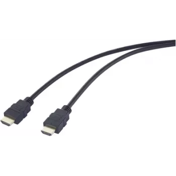 SpeaKa Professional HDMI-Verbindungskabel HDMI-A-Stecker Stecker 5,00 m Schwarz SP-12816088 4K UHD (SP-12816088)