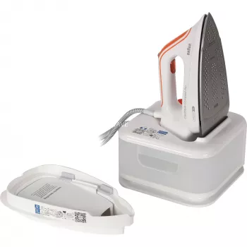 Braun CareStyle Compact Pro IS2561WH 2400 W 1,5 L EloxalPlus-Bügelsohle Orange, Weiß