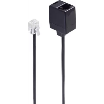 Telefonkabel ShiverPeaks BS70223 3 m Schwarz RJ-11