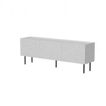 TV-Schrank Cama LUCCA 3D 165×40×59 cm, weiß, Spanplattenoberseite