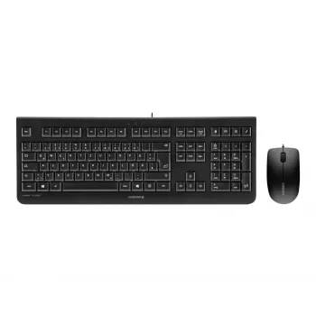 CHERRY DC 2000 Tastatur, Maus enthalten, Universal, USB, QWERTY, Tschechisch, Schwarz