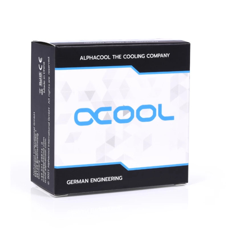 Wasserblock-Adapter Alphacool 17590 Messing Schwarz 20 mm x 21 mm x 21 mm