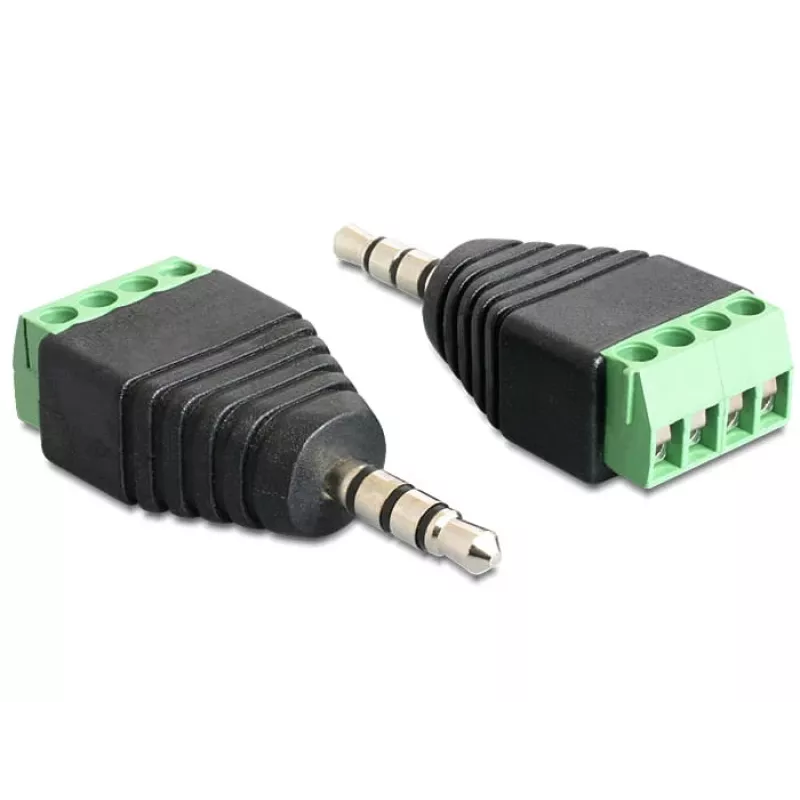 Kabeladapter DeLOCK 65453 3,5mm 4pin Schwarz Grün
