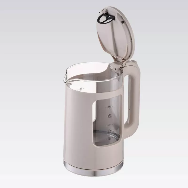 Maestro MR-065-BEIGE Elektrischer Wasserkocher 1,7 L, 2200 W, Glasgehäuse, beige