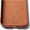 Mujjo Full Leder Case MagSafe Case für iPhone 17 Pro Braun