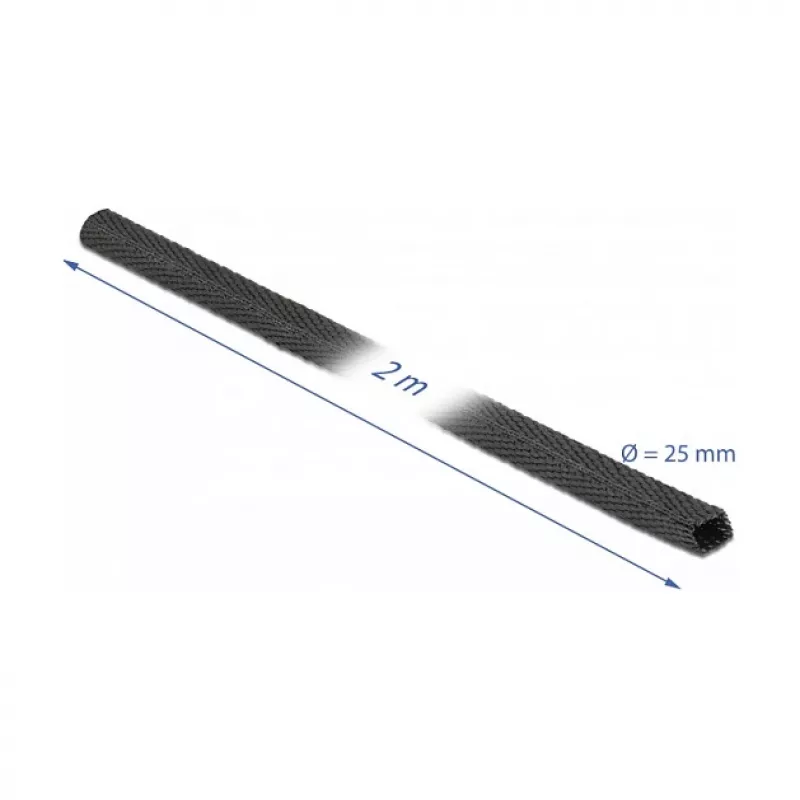 Schrumpfschlauch DeLOCK 20795 2 m x 25 mm schwarz