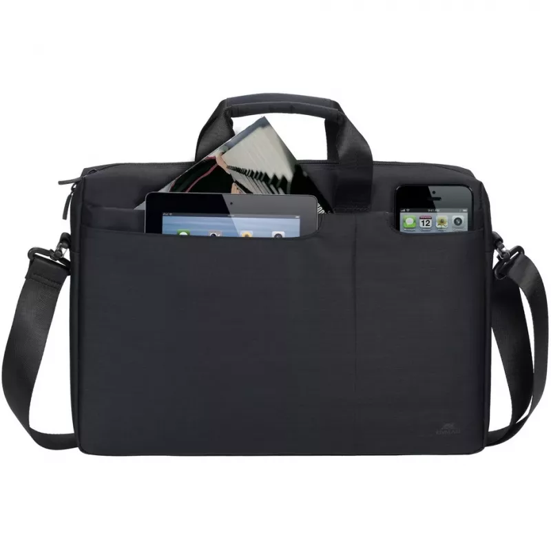 Umhängetasche Rivacase Biscayne 39,6 cm (15,6 Zoll) Schwarz