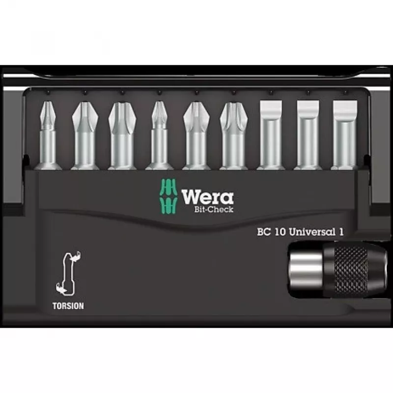 Schraubendreher-Bitsatz Wera 05056161001 9 Stück