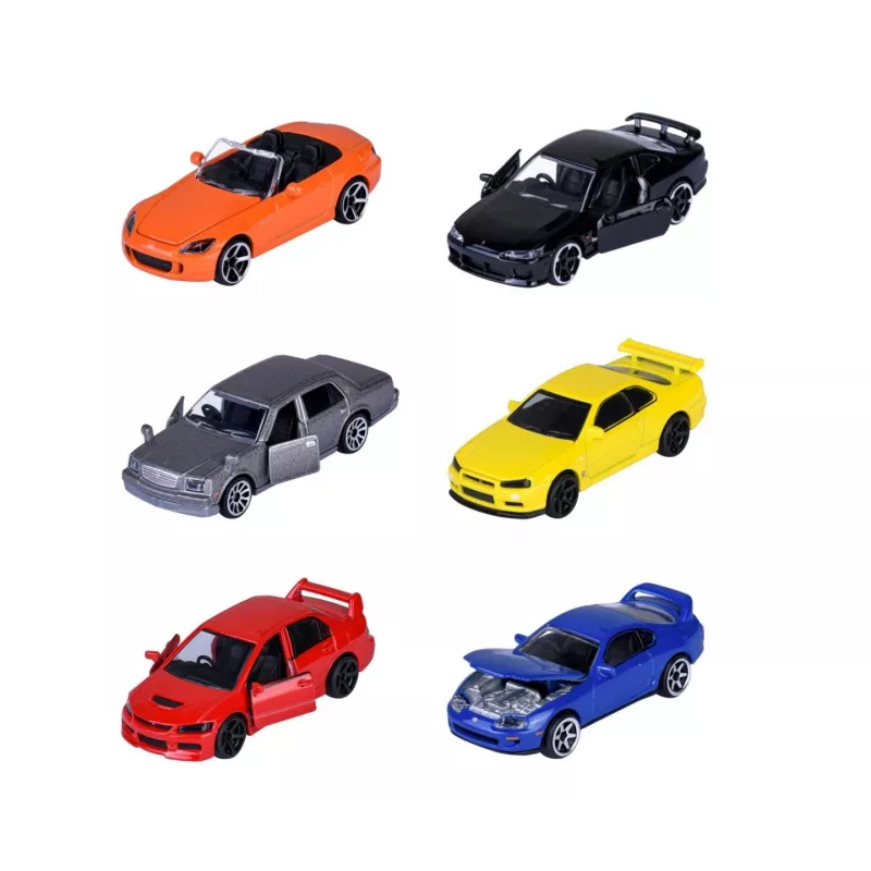 Spielzeugauto-Set Majorette Japan Legends Premium Sortiment, 6 Fahrzeuge, Modell 8502100000