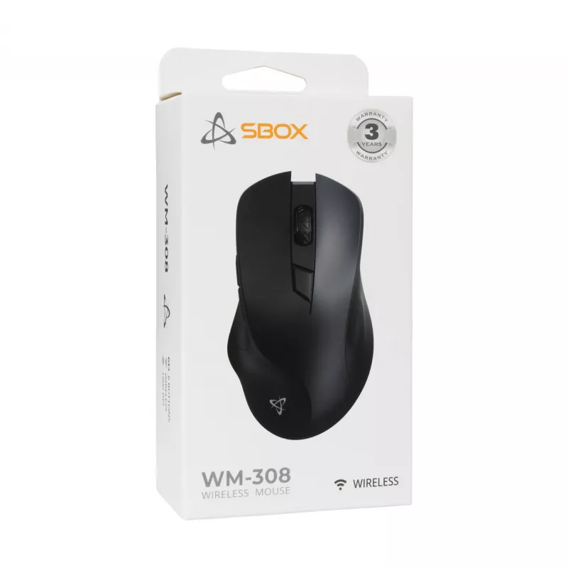 Maus Sbox WM-308 Schwarz USB