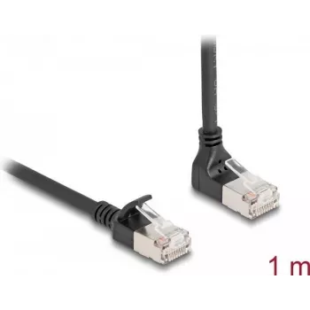 Netzwerkkabel DeLOCK RJ45 Cat.6A 1m Schwarz