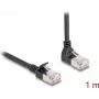 Netzwerkkabel DeLOCK RJ45 Cat.6A 1m Schwarz