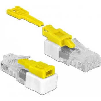 Drahtverbinder RJ45 DeLOCK 85334 Weiß Gelb