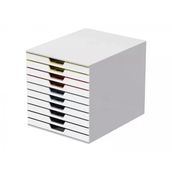 Ablagebox Durable VARICOLOR Mix 10 Kunststoff Mehrfarbig Weiß 763027