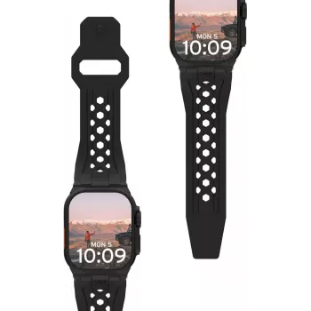 Urban Armor Gear UAG Monarch Strap | Apple Watch Ultra/42/44/45/46mm | schwarz/titan (194158114037)