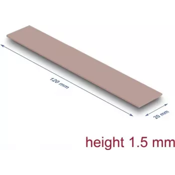 Delock Thermal Pad 120 x 20 1,5 mm für M.2 Modul 3,0 W/mK - silikonfrei (18482)