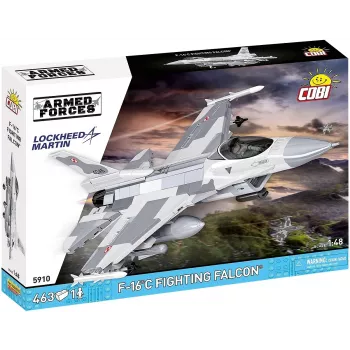 Konstruktionsset Cobi F-16C Fighting Falcon – 463 Teile, Modellbausatz im Maßstab