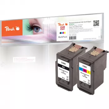 Peach 0F319169 Tintenpatrone 2 Stk. Schwarz, Cyan, Magenta, Gelb
