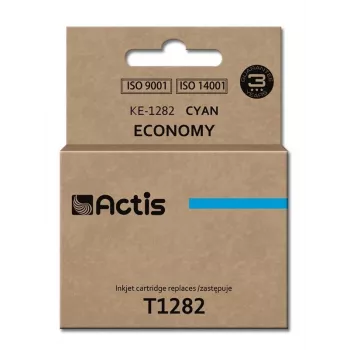 Tintenpatrone ACTIS KE-1282 kompatibel für Epson, Cyan, farbstoffbasiert 13 ml, Standardreichweite, Einzelpackung