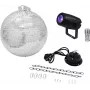 LED-Discokugel-Set EUROLITE 20000562 — 30 cm Spiegelkugel mit Motor und integrierter LED-Beleuchtung