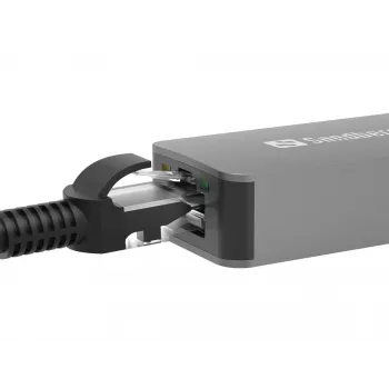 USB-C/A-Adapter SANDBERG 136-68 mit 2,5-GbE-RJ45-Ethernet-Anschluss