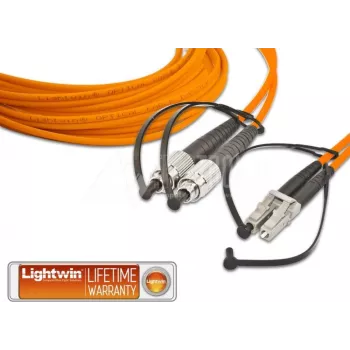 Lightwin Hochwertiges Duplex LWL-Patchkabel, MM OM2, FC - LC LWL-Patchkabel (LDP-50 FC-LC 10.0)