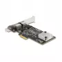 DeLOCK 81261 PCI Express x2 Netzwerkkarte, 2 x RJ45 5 Gigabit LAN