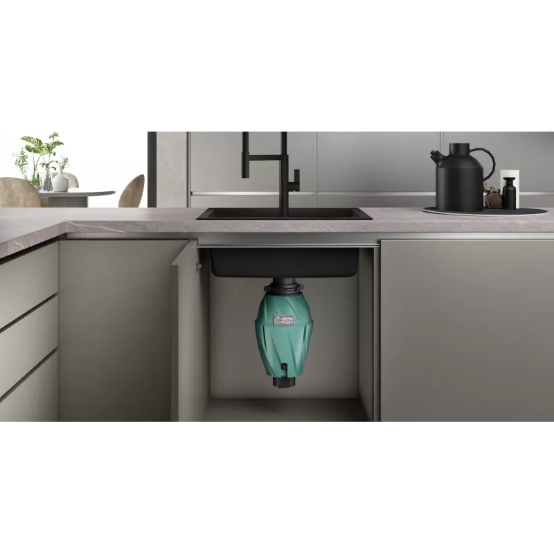 Elleci | Müllzerkleinerer | TDH00750 | 500 W | 1070 ml | 2800 U/min | Grün