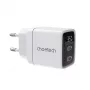 Choetech PD6051 2x USB-C PD 35W GaN-Netzladegerät mit Display - weiß