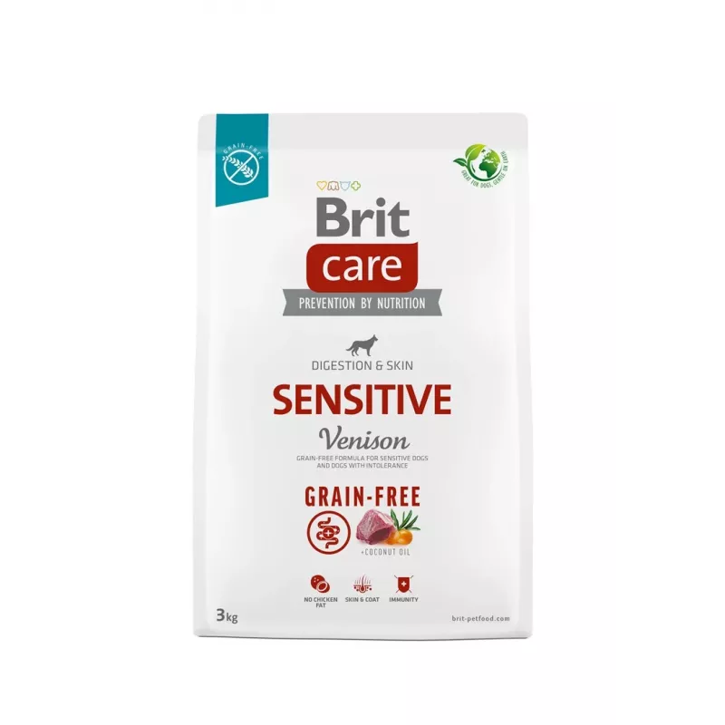 Brit Care Grain-free Sensitive Venison Trockenfutter für Hunde 3 kg