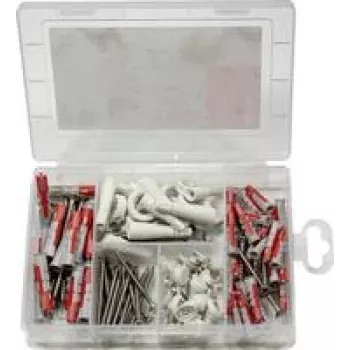fischer 577062 easyDIY EasyHook Dübel-Sortimentsbox 113 Stück (577062)