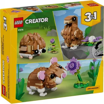 LEGO CREATOR 3 IN 1 31376 Süßer Hamster mit Blume
