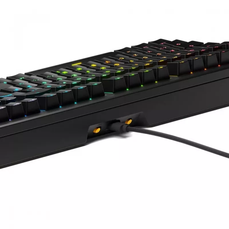 Mechanische Gaming-Tastatur GLORIOUS GMMK 3 100% Pre-Built ISO (DE) mit Fox-Schaltern, schwarz
