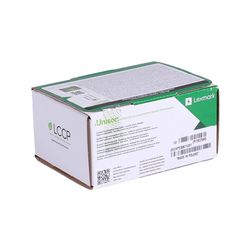 Lexmark 78C20K0 Tonerkartusche 1 Stk. Original Schwarz