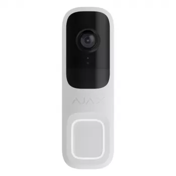 Ajax Doorbell Weiß Kabellos 4 MP Nachtsicht Batteriebetrieben