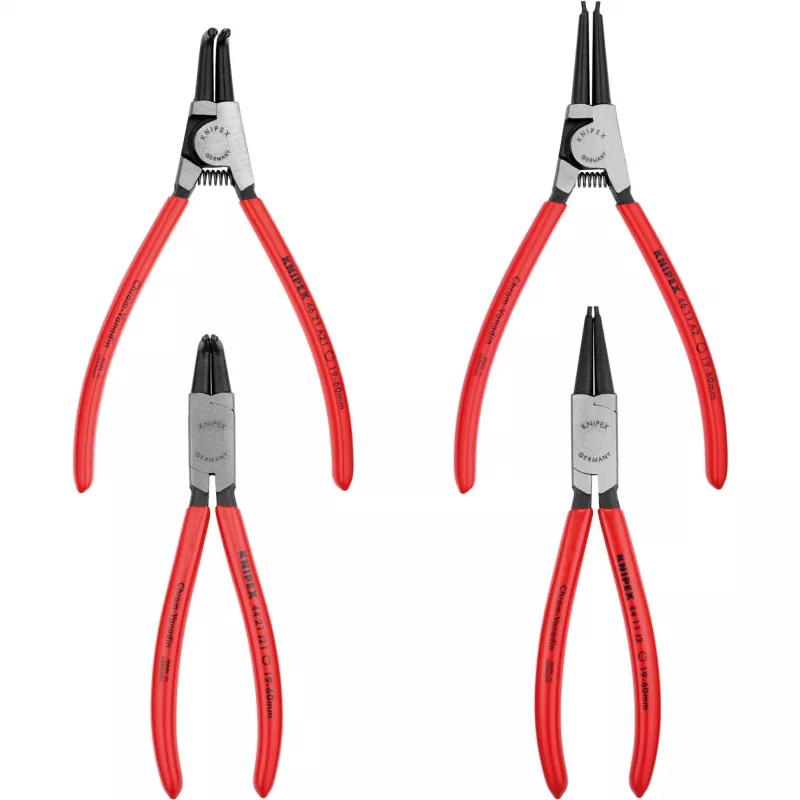 Knipex Sicherungsringzangen-Set 4-tlg. in Rolltasche 19-60mm